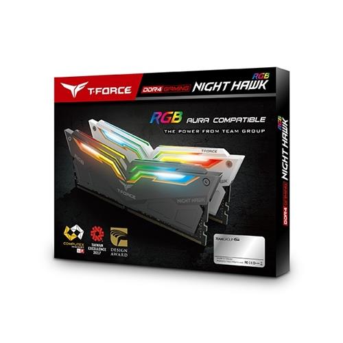 Team Group T-FORCE NIGHT HAWK RGB TF14D416G3200HC16CDC01 memory module 16 GB 2 x 8 GB DDR4 3200 MHz