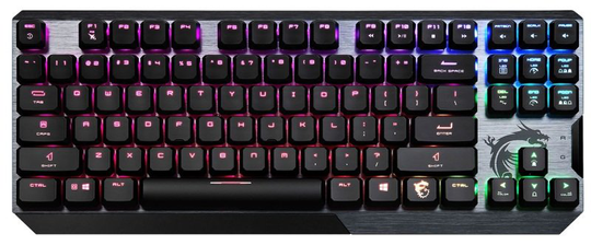 MSI Vigor GK50 Mechanical Low Profile TKL RGB Gaming Keyboard
