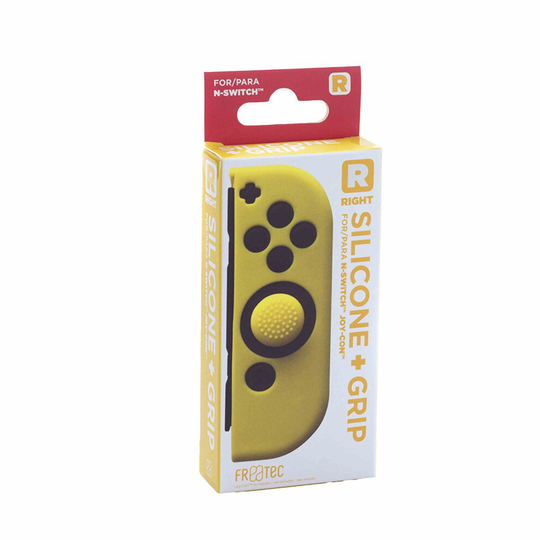 Switch Joy Con Silicone Skin + Grip - Right - Yellow [video game]