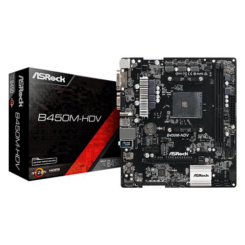 Asrock B450M-HDV Socket AM4 Micro ATX AMD B450