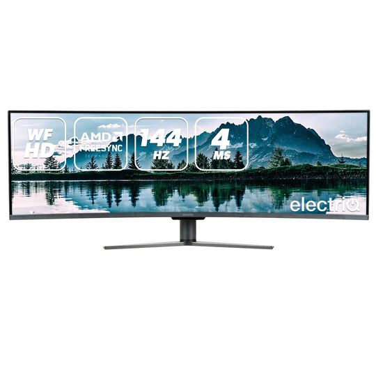 electriQ 49" QLED Double FHD Super UltraWide FreeSync HDR Curved Moni