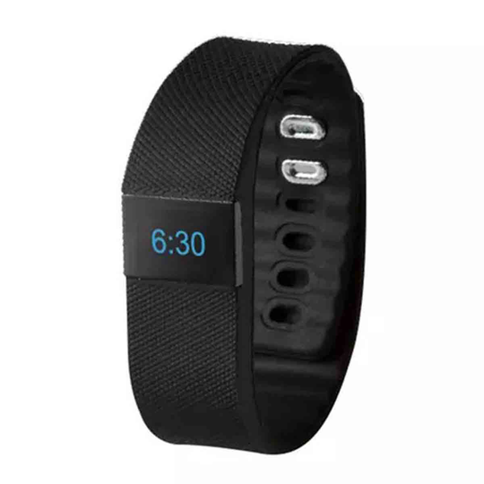 Bas-tek Classic Fitness Bluetooth Oled Display Sports Activity Bracelet - Black