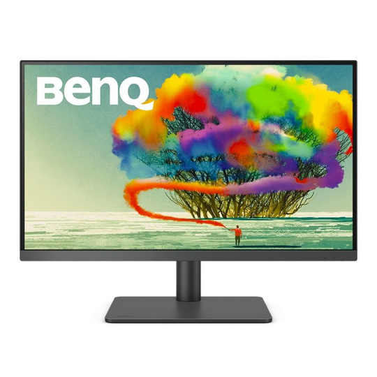 BenQ PD2705U 27" IPS Monitor Eye Care 4K Rec.709 BI (HDMI, DP, USB-C, 3840x2160, 1300:1, 4ms, 350cd/m2) Speaker Height Adjust - Grey