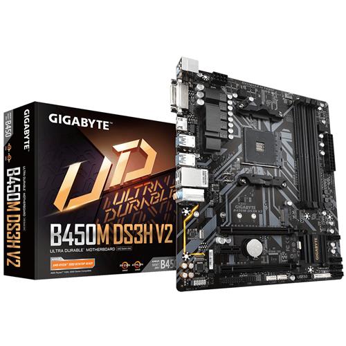 Gigabyte B450M DS3H V2 motherboard AMD B450 Socket AM4 micro ATX