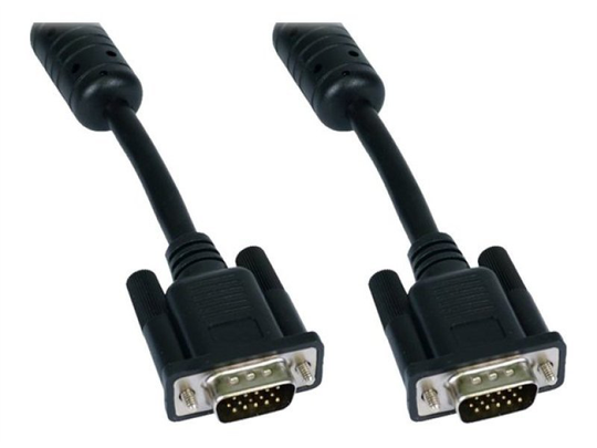 Cables Direct 2M SVGA Male to Male Cable - Black