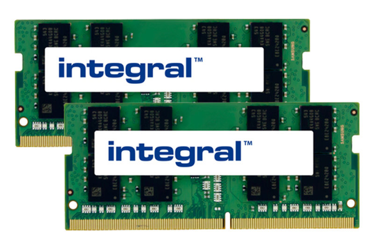 Integral 16GB Kit (2 x 8GB) DDR4 2666MHz PC4-21300 1.2V CL19 Sodimm