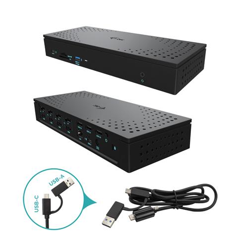 i-tec Universal USB 3.0/USB-C/Thunderbolt Quattro 4K Display Docking Station + Power Delivery 100W