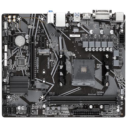 Gigabyte A520M H (rev. 1.0) AMD A520 Socket AM4 micro ATX