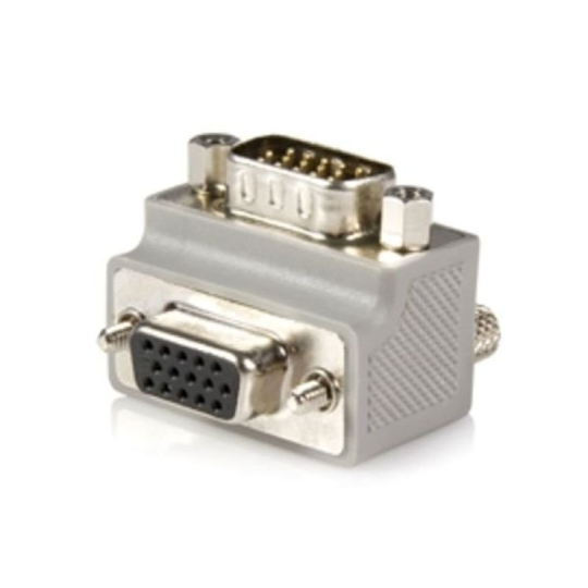 StarTech Right Angle VGA to VGA Cable Adapter Type 2 Grey