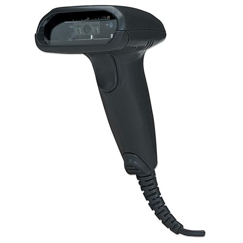 Manhattan Long Range CCD Handheld Barcode Scanner USB 500mm Scan Depth Cable 1.5m Max Ambient Light 10000 lux (sunlight) Black Three Year Warranty Box