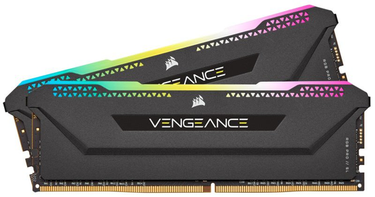 Corsair Vengeance Rgb Pro 16GB (2x8GB) DDR4 3600 (PC4-28800) C18 1.35V Optimized for Amd Ryzen - Black