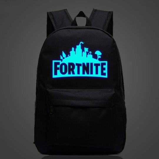 (Black) Luminous Fortnite Backpack | Glow In The Dark