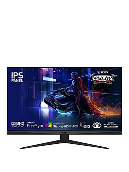 Msi G281Uv 28 Inch, 4K Ultra Hd, 60Hz, 4Ms, Hdr 400, Amd Freesync Flat Console Gaming Monitor