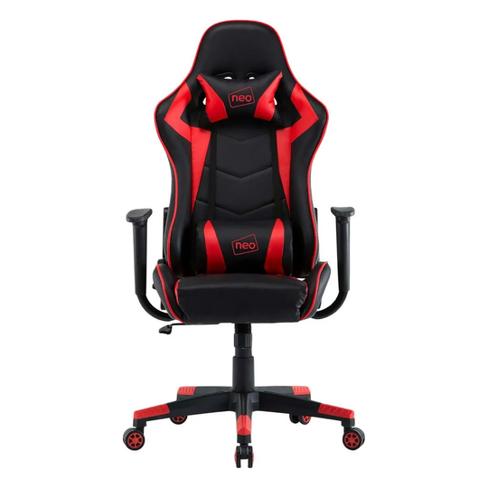 Neo Direct Red Adjustable Racing Gaming Office Swivel Recliner Leather Chair