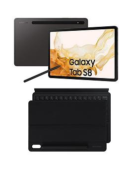 Samsung Galaxy Tab S8 11 Inch, Wifi, 128Gb - With Keyboard Cover-Black