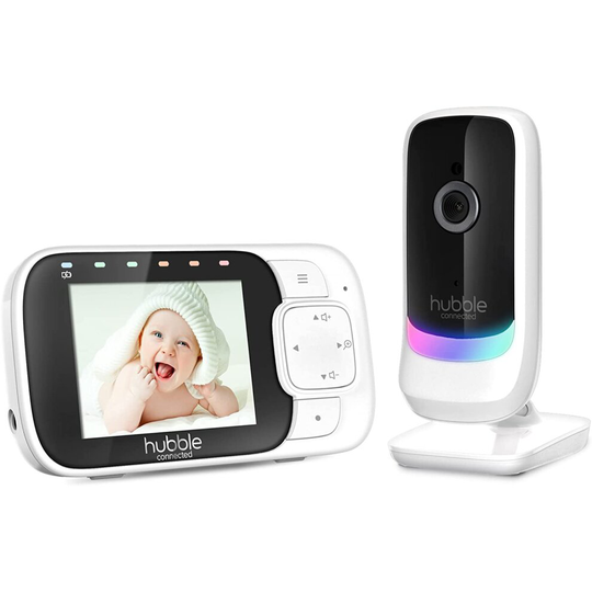Hubble Nursery View Glow 2.8" Video Baby Monitor White