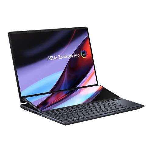 ASUS ZenBook Pro 14 Duo OLED UX8402ZE-M3022W i9-12900H Notebook 36.8 cm (14.5") Touchscreen 2.8K Intel Core i9 32 GB LPDDR5-SDRAM 1000 GB SSD NVIDIA GeForce RTX 3050 Ti Wi-Fi 6E (802.11ax) Windows 11 Home Black