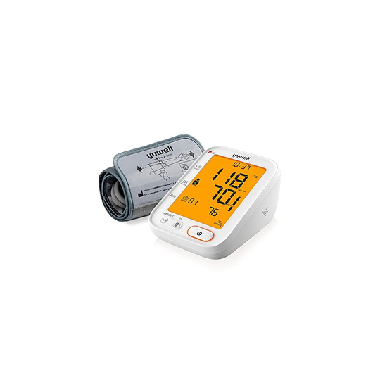 yuwell Blood Pressure Monitor, 360 Degree Extra Large Upper Arm Cuff, Digital BP Machine with Large Backlit Screen, Pulse Rate Monitoring, Dual U
