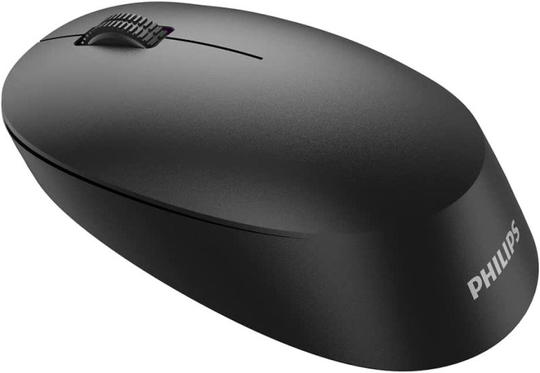 Philips SPK7407 Wireless Mouse, 2.4GHz+BT3.0+BT5.0 - Black
