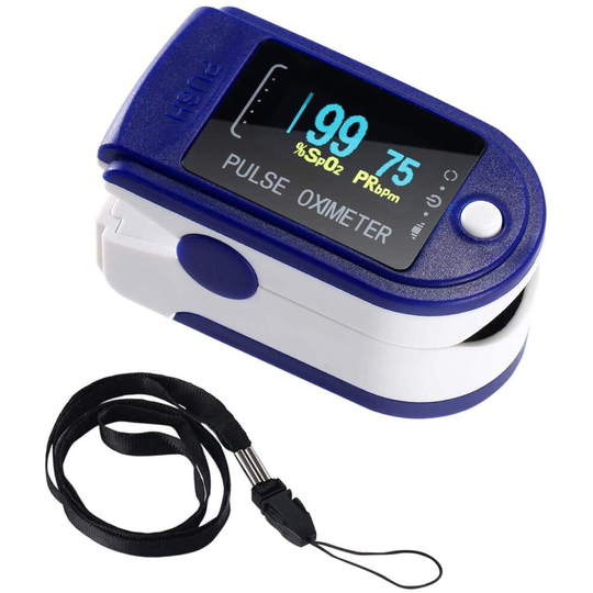 Finger tip Pulse Oximeter (pack of 2) ,Oxygen Saturation Monitor Spo2 Fingertip Pulse Oximeter Adult and Child with Omnidirectional OLED Display
