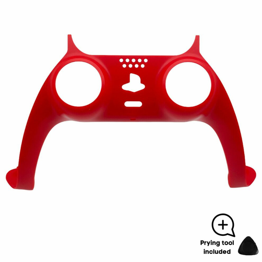 (RED) Replacement Controller Trim Faceplate Shell For PS5 Playstation 5 Dualsense