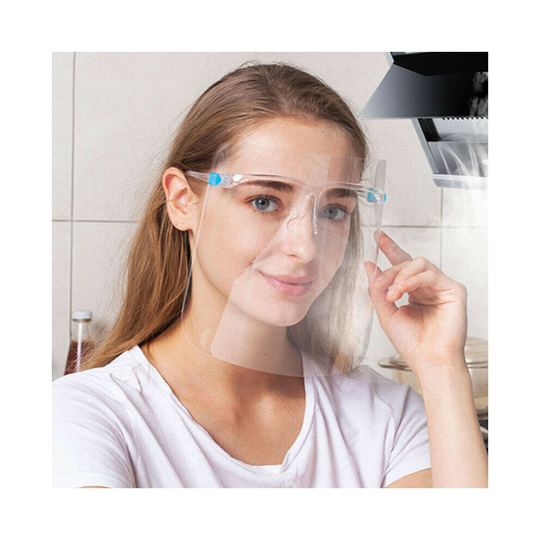 10pcs Safety Full Face Shield Visor Glasses Guard Protection Clear Mask