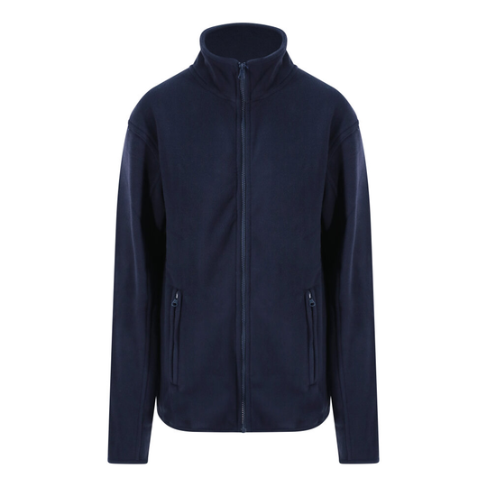(Navy, XL) Pro RTX Mens Pro Workwear Work Uniform Zip Up Microfleece Fleece Jacket