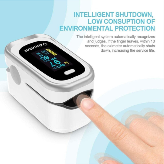 Pulse Oximeter Oxygen Monitor Finger Heart Rate Monitor Pulse Oximeter White