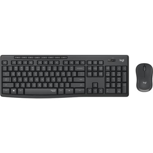 Logitech MK295 Silent Wireless Combo keyboard Mouse included USB QWERTY Spanish Graphite