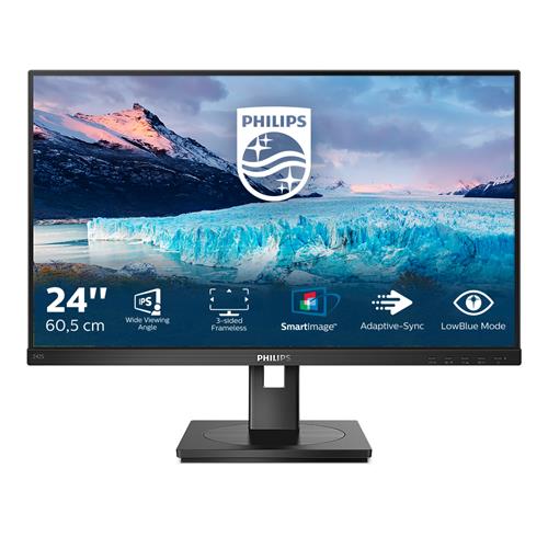 Philips S Line 242S1AE LED display 60.5 cm (23.8") 1920 x 1080 pixels Full HD Black
