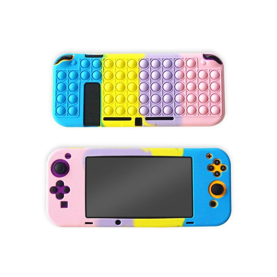 (01) Silicone Case for Nintendo Switch With Pop it Fidget Toy