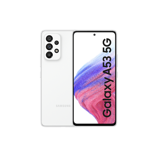 Samsung Galaxy A53 5G Awesome White 6.5 128GB 5G Unlocked & SIM Free Smartphone