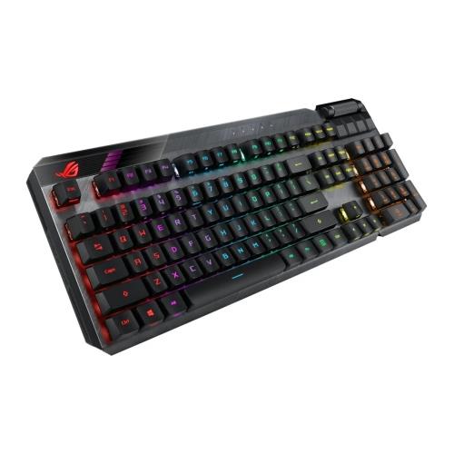 Asus ROG CLAYMORE II RGB Mechanical Gaming Keyboard Wired /Wireless RX Red Mechanical Switches Fully Programmable Keys Aura Sync Detachable Numpad & Wrist Rest
