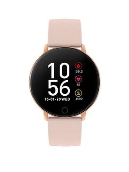Reflex Active Series 5 Smart Watch With Heart Rate Monitor, Colour Touch Screen And Nude Pink Silicone Strap