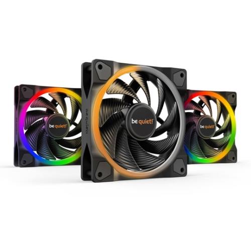 be quiet! Light Wings 120mm ARGB PWM High Speed Fan Black 3 Pack
