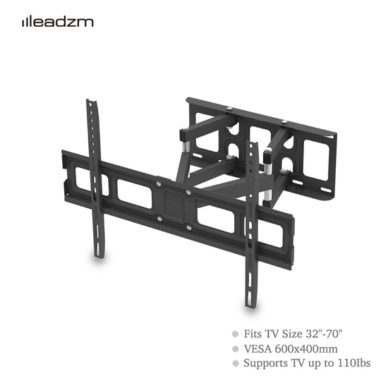 LEADZM 32-70 Inch Double Pendulum Large Base TV Stand Tmds-101 Bearing 50Kg/Vese600*400/Upper And Lower-10~ 10¡ã