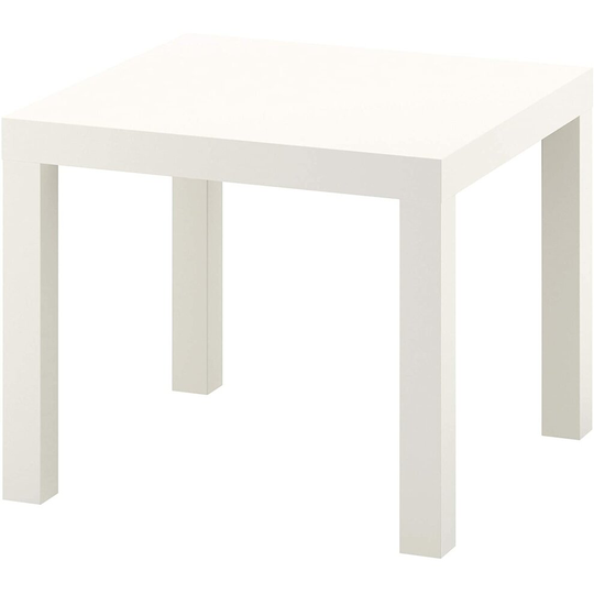 IKEA Side Table, Wood, White, 55 x 55 x 45 cm