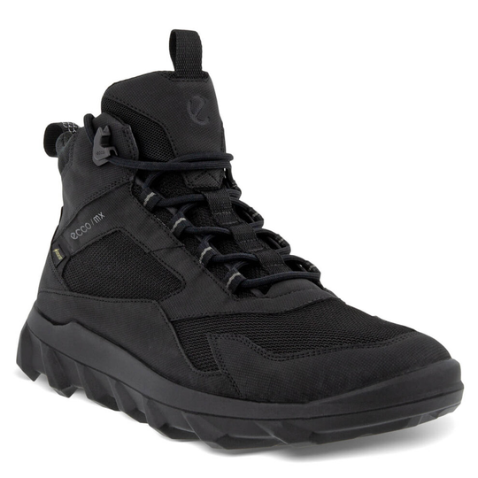 (UK 11.5, Black) Ecco Mens 2021 MX MIid GTX Breathable Fluidform Gore-Tex Waterproof Boots