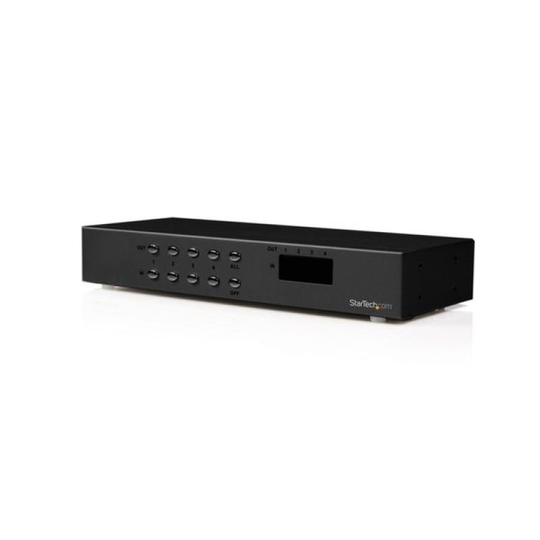 StarTech.com 4x4 VGA Matrix Video Switch Splitter with Audio - 4x4 VGA Matrix - VGA Video Switcher - Video matrix Switch