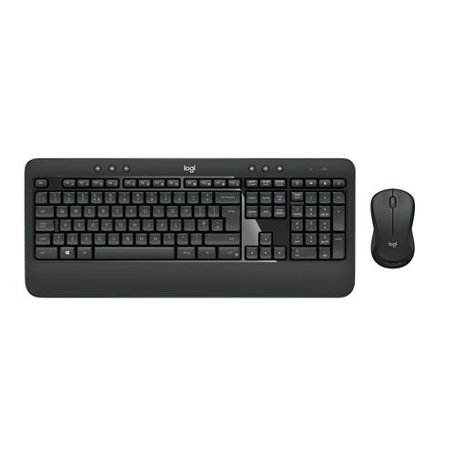 Logitech Advanced MK540 keyboard Mouse included USB QWERTZ German Black White