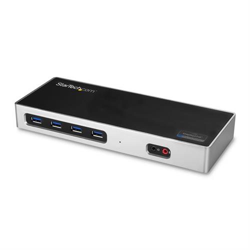 StarTech.com USB-C & USB-A Dock - Dual Monitor 4K 60Hz Dock DisplayPort + HDMI - Hybrid USB 3.0 Docking Station for USB-C or USB-A Laptops - 6x USB Type-A GbE - USB 3.1 Gen 1 - Mac/Windows