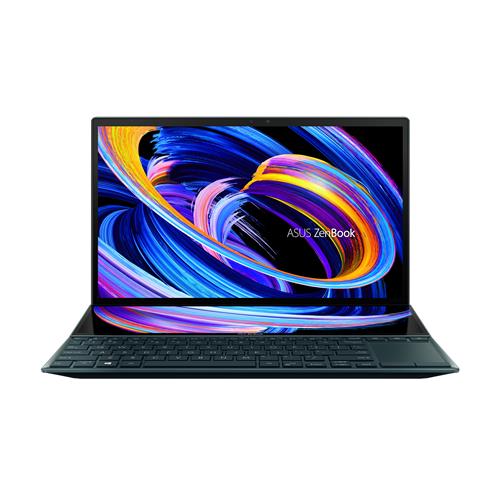 ASUS ZenBook Duo 14 UX482EGR-HY368W i7-1195G7 Notebook 35.6 cm (14") Touchscreen Full HD Intel Core i7 16 GB LPDDR4x-SDRAM 512 GB SSD NVIDIA GeForce MX450 Wi-Fi 6 (802.11ax) Windows 11 Home Blue
