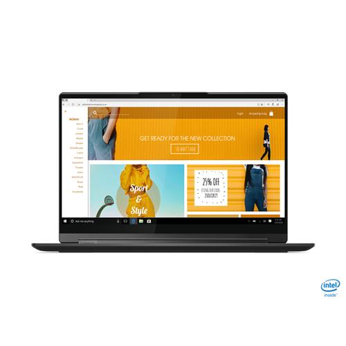 Lenovo Yoga 9i i7-1185G7 Hybrid (2-in-1) 35.6 cm (14") Touchscreen Full HD Intel Core i7 8 GB LPDDR4x-SDRAM 512 GB SSD Wi-Fi 6 (802.11ax) Windows 10 Home Black