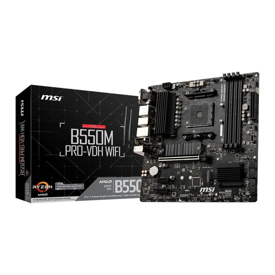 Msi Amd B550M Pro-Vdh Wifi Micro-Atx Motherboard