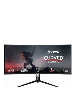 Msi Optix Mag342Cqpv 34 Inch, 3440X1440 Uwqhd, 100Hz, 1Ms, Adaptive Sync, Curved Console Gaming Monitor