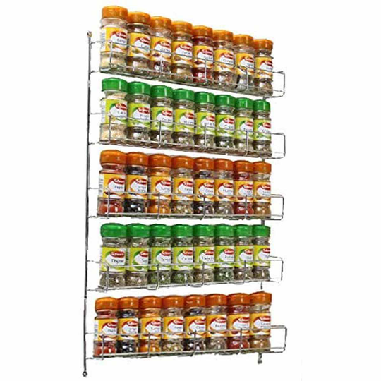 Neo Direct Neo 5 Tier Spice Rack For Kitchen Door Cupboard or Wall
