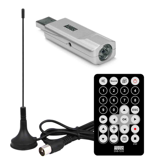 August Computer Usb Freeview Hd Tv Receiver & Recorder
