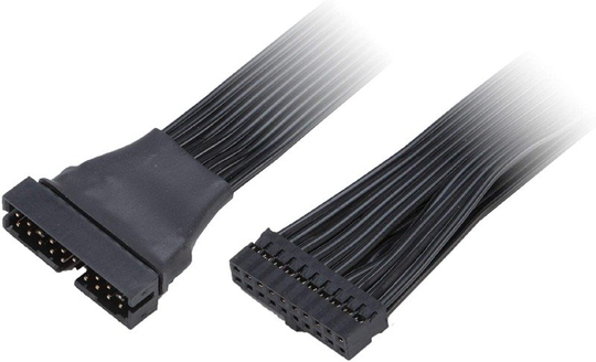 Akasa USB 3.0 19-pin Internal Extension Cable with Low-profile Connector 150mm