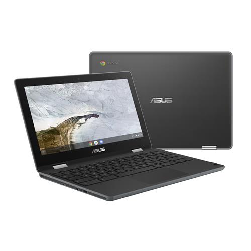ASUS Chromebook Flip C214MA-BU0282-3Y notebook 29.5 cm (11.6") Touchscreen HD Intel Celeron N 4 GB LPDDR4-SDRAM 32 GB eMMC Wi-Fi 5 (802.11ac) Chrome OS Grey
