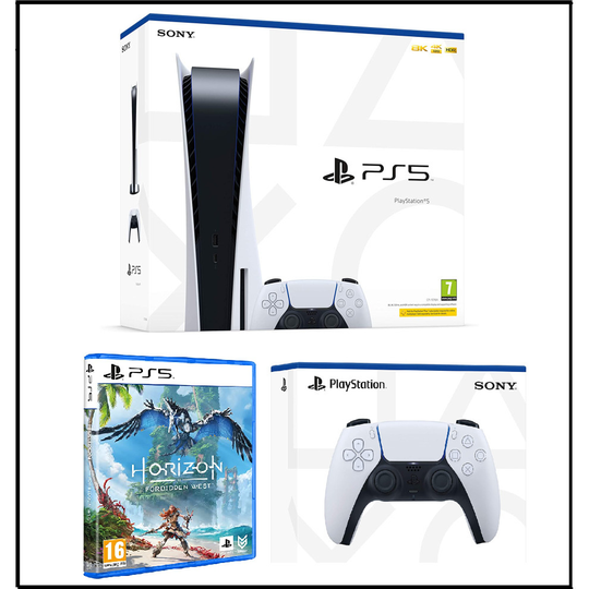 PlayStation 5 Console, Horizon Forbidden West Game & DualSense WC